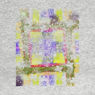abstract tartan pattern T-Shirt